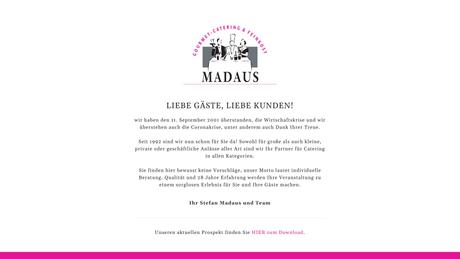 Madaus GmbH Gourmet-Cartering und Feinkost-Service